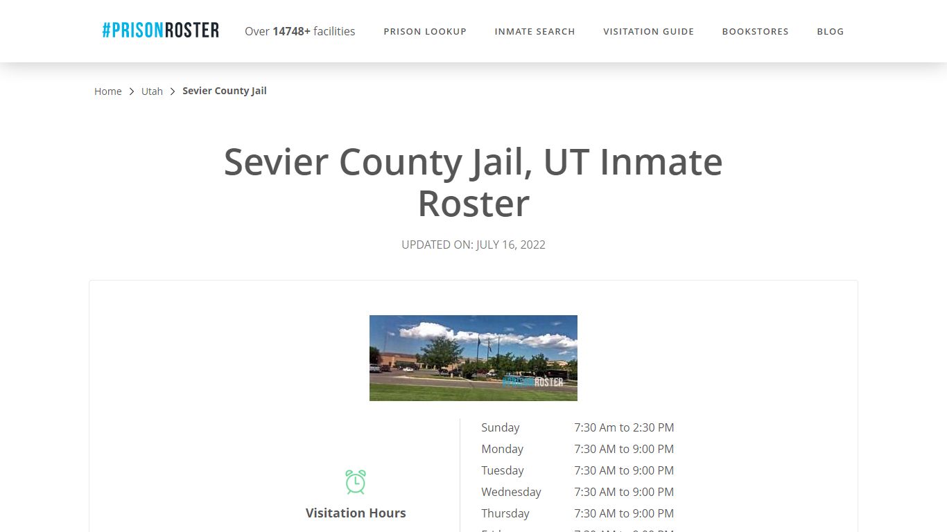 Sevier County Jail, UT Inmate Roster